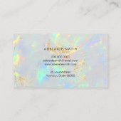 carte de visite de texture opale (Dos)