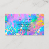 carte de visite de texture opale (Dos)