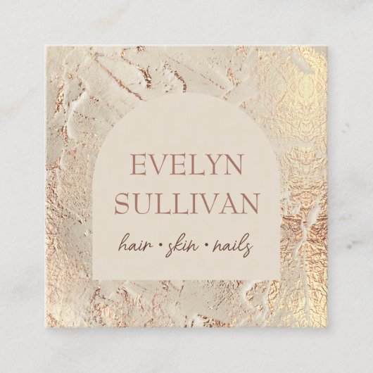 Carte de visite de texture or (Devant)