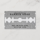 Carte de visite de texture parties scintillant arg (Devant)