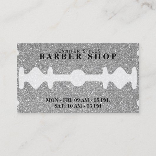 Carte de visite de texture parties scintillant arg (Devant)