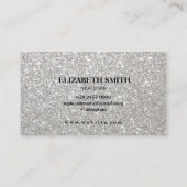 Carte de visite de texture Parties scintillant arg (Dos)