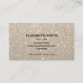 Carte de visite de texture Parties scintillant or (Dos)