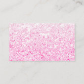 Carte de visite de texture rose personnalisé (Dos)