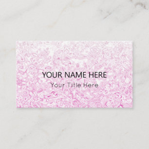 Carte de visite de texture rose personnalisé