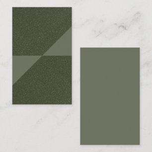 Carte de visite de texture verte de la mousse géom