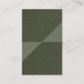 Carte de visite de texture verte de la mousse géom (Devant)