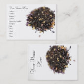 Carte de visite de thé de Loosleaf (Devant / Derrière)