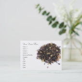 Carte de visite de thé de Loosleaf (Debout devant)