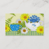 Carte de visite de thé du jardin (Dos)