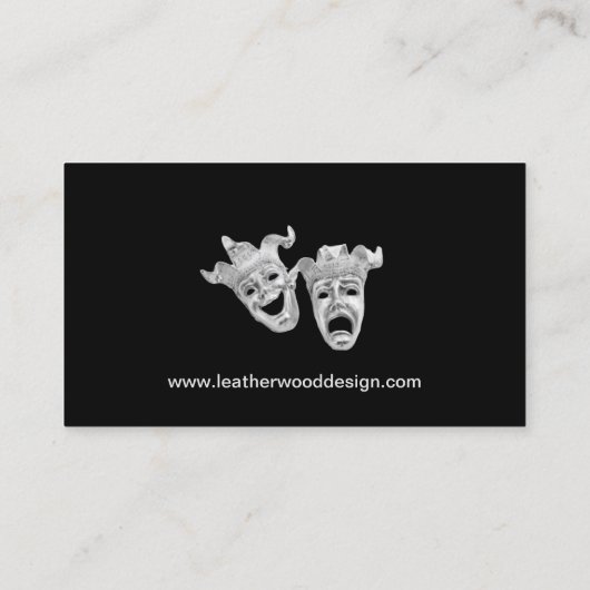 Carte de visite de théâtre (Dos)