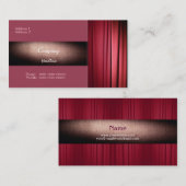 Carte de visite de théâtre (Devant / Derrière)