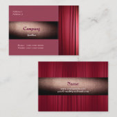 Carte de visite de théâtre (Devant / Derrière)