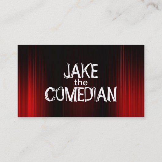 Carte de visite de théâtre de comédien (Devant)