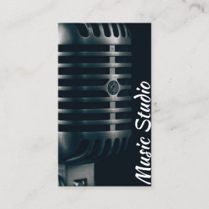 Carte de visite de thème de musique