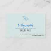 Carte de visite de thème de plage de logo de (Dos)