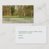 Carte de visite de thème d'environnement (Devant / Derrière)