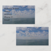 Carte de visite de thème d'océan (Devant / Derrière)