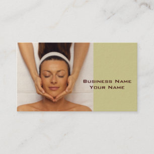 Carte de visite de thérapeute de massage