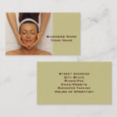 Carte de visite de thérapeute de massage (Devant / Derrière)