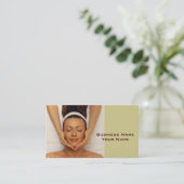 Carte de visite de thérapeute de massage (Debout devant)