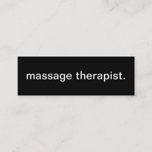 Carte de visite de thérapeute de massage