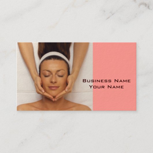 Carte de visite de thérapeute de massage (Devant)