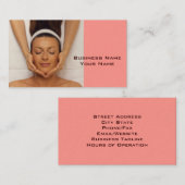 Carte de visite de thérapeute de massage (Devant / Derrière)