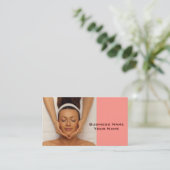 Carte de visite de thérapeute de massage (Debout devant)