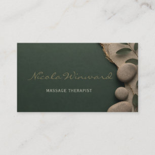 Carte de visite de thérapeute de massage