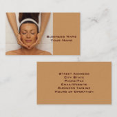 Carte de visite de thérapeute de massage (Devant / Derrière)