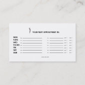 Carte de visite de thérapeute de massage (Dos)