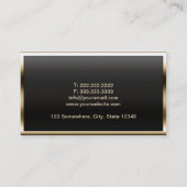 Carte de visite de thérapeute de massage de (Dos)