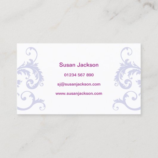 Carte de visite de thérapie de beauté (Dos)