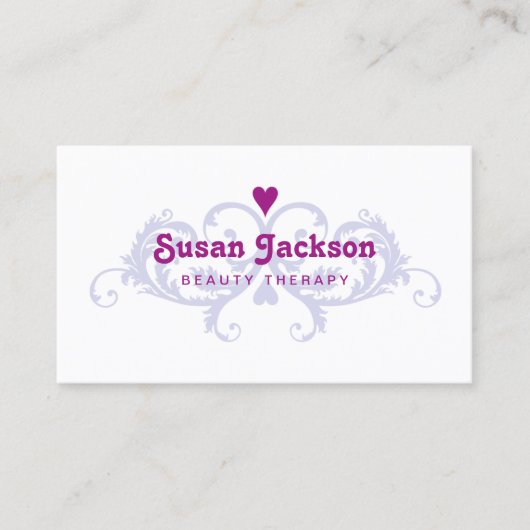 Carte de visite de thérapie de beauté (Devant)