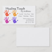Carte de visite de thérapie de massage (Devant / Derrière)