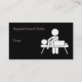 Carte de visite de thérapie de massage (Dos)