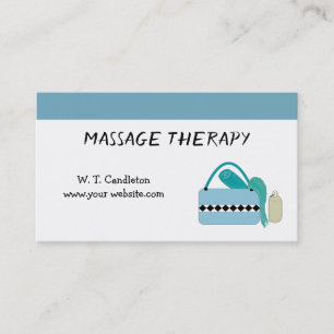 Carte de visite de thérapie de massage