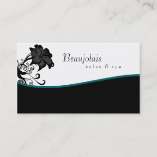 Carte de visite de thérapie de massage de spa de