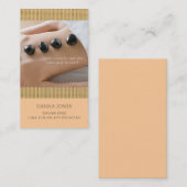 Carte de visite de thérapie de massage du spa | de (Devant / Derrière)