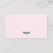 Carte de visite de thérapie Eucalyptus Blush Pink (Dos)