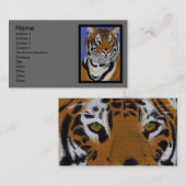 Carte de visite de tigre (Devant / Derrière)