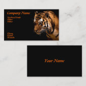 Carte de visite de tigre d'hurlement (Devant / Derrière)