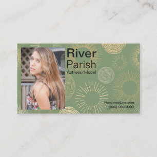 Carte de visite de tir à la tête Modèles ou acteur