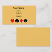 Carte de visite de tisonnier (Devant / Derrière)