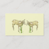 Carte de visite de tissage de Tricot de laine de f (Dos)