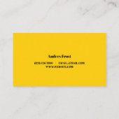 Carte de visite de titre professionnel (Dos)