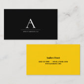 Carte de visite de titre professionnel (Devant / Derrière)