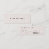 Carte de visite de toile de disposition propre (Devant / Derrière)