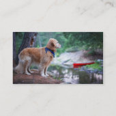 Carte de visite de toilettage de chien (Dos)